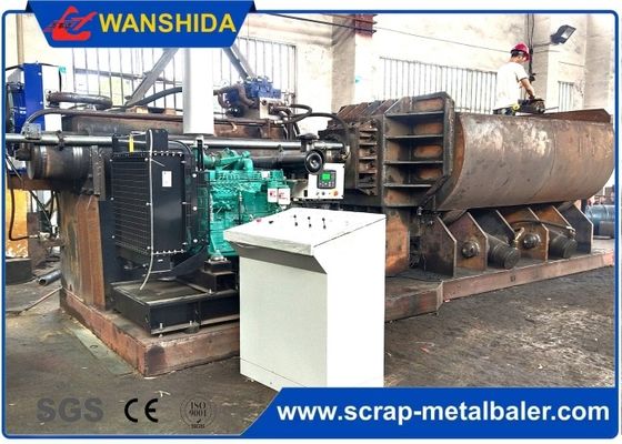 কেনা Scrap metal baling press machine with feeding grab for waste aluminum profile light scrap metal online manufacture