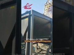 ১২৫০ টন স্টিল প্যারেজিং চিপস অ্যালুমিনিয়াম কাস্ট আয়রন ধাতু sawdust briquetting প্রেস মেশিন