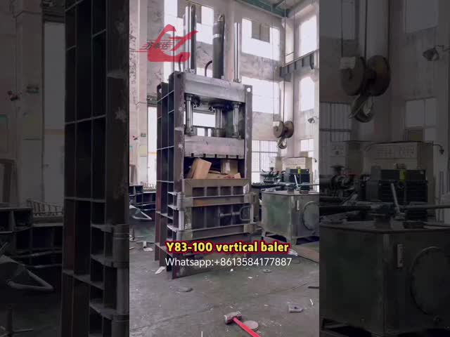 Y82-100 Hydraulic Vertical Baler machine for Waste paper cardboard plastic bottles baling press