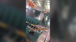 তামার করাতের জন্য 500টন উচ্চ প্রেস ফোর্স স্ক্র্যাপ মেটাল বেলিং প্রেস মেশিন