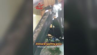 250টন স্ক্র্যাপ ব্রিকেটিং প্রেস মেশিন আমাদের ক্লায়েন্ট ইয়ার্ডে কাজ করছে